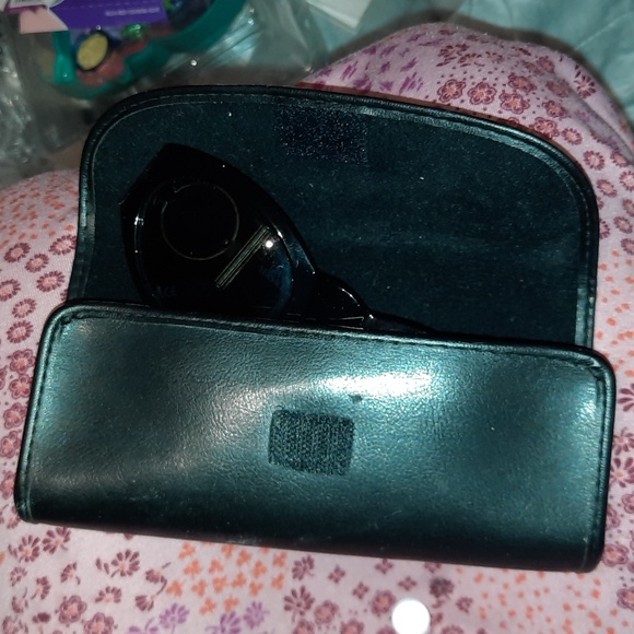 AUTHENTIC GIANNI VERSACE MEDUSA SEXY CHIC BLACK GOLD SUNGLASSES W/CASE - Picture 11 of 12